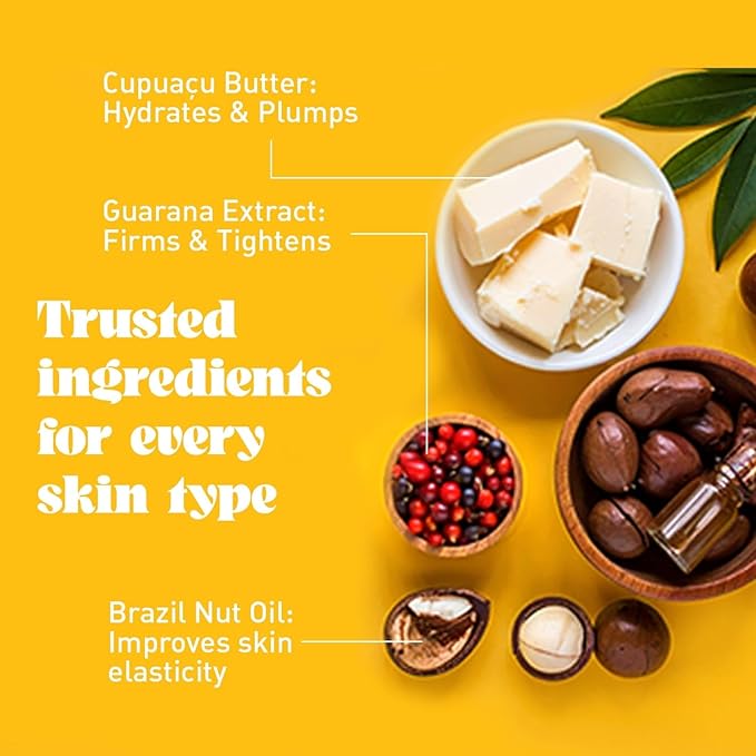 NATURE WELL Cheeky Firming & Moisturizing Body Cream, Lightweight & Quick-Absorbing Formula to Help Visibly Firm & Smooth Skin, Scented with Pistachio, Almond, Coconut, & Salted Caramel,12 Oz