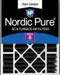 Nordic Pure 20x25x5 Air Bear Replacement Pure Carbon Odor Reduction Merv 8 Air by NordicPure