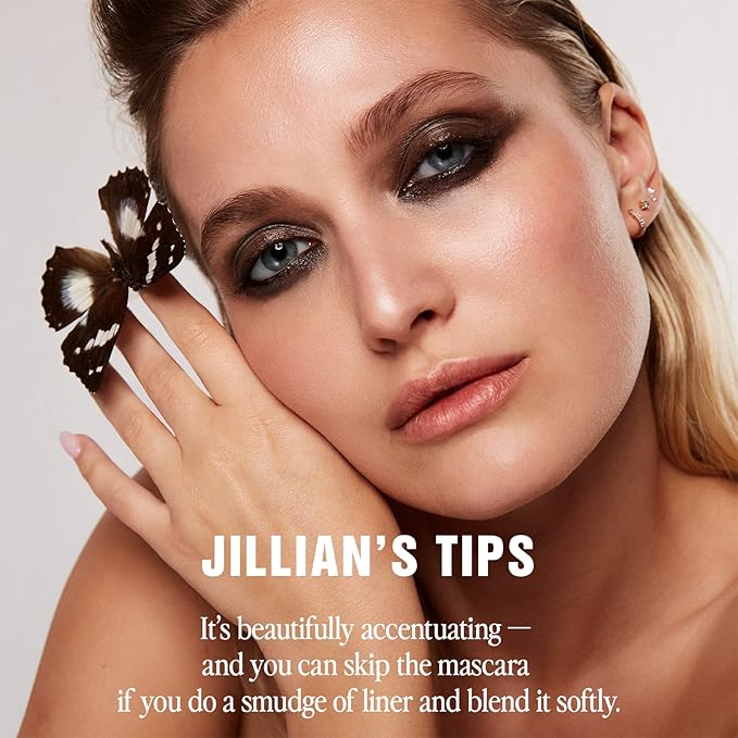 Jillian Dempsey Khol Eyeliner: Clean, Waterproof Eyeliner Pencil with Built-In Smudger for Effortless Blending – Rich Pigment, Cruelty-Free, Deep Burgundy