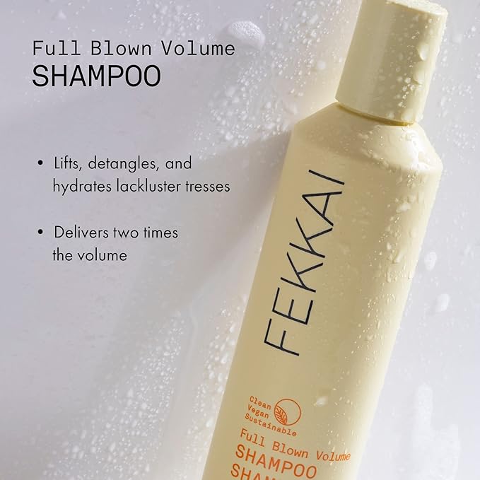 FEKKAI Full Blown Volume Shampoo (2 oz) + Conditioner (2 oz) - Adds Lift & Body for Lasting Volume For Fine or Flat Hair - Vegan, Cruelty-Free