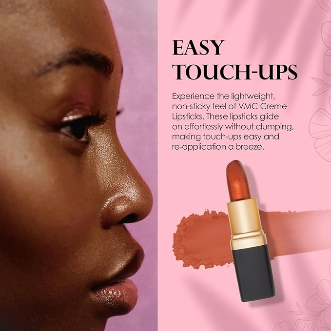 Vera Moore Creme Lipstick, Long Lasting, Lightweight, Moisturizing Opaque Color with Staying Power, Fragrance, and Paraben Free Cosmetics Soft Lipstick (Golden Bronze)