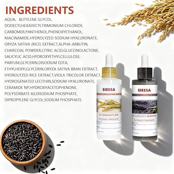 Peel Shot Glow Rice Peeling Ampoule Duo, White Rice Refines Texture+Hyaluronic Acid Locks Moisture, Black Rice Niacinamide Controls Oil Salicylic Acid Gentle Pore Clean, For Various Skins (5.4 fl oz)