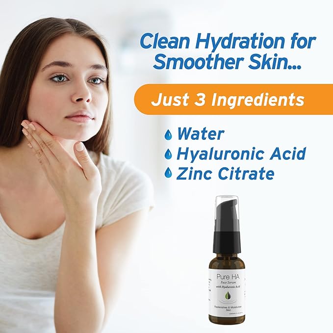 Hyalogic Episilk Pure HA Facial Serum - Face Serum with Hydrating Hyaluronic Acid - Moisturizing Skin Care to Soften & Hydrate the Skin - Non Greasy, Fragrance & Dye Free - 1oz