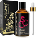 MAYJAM 100ML/3.38FL.OZ Cherry Fragrance Oils with Glass Dropper, Essential Oils for Diffusers for Home, Long Lasting Scented Oils for Diffusers Soap Candle Making