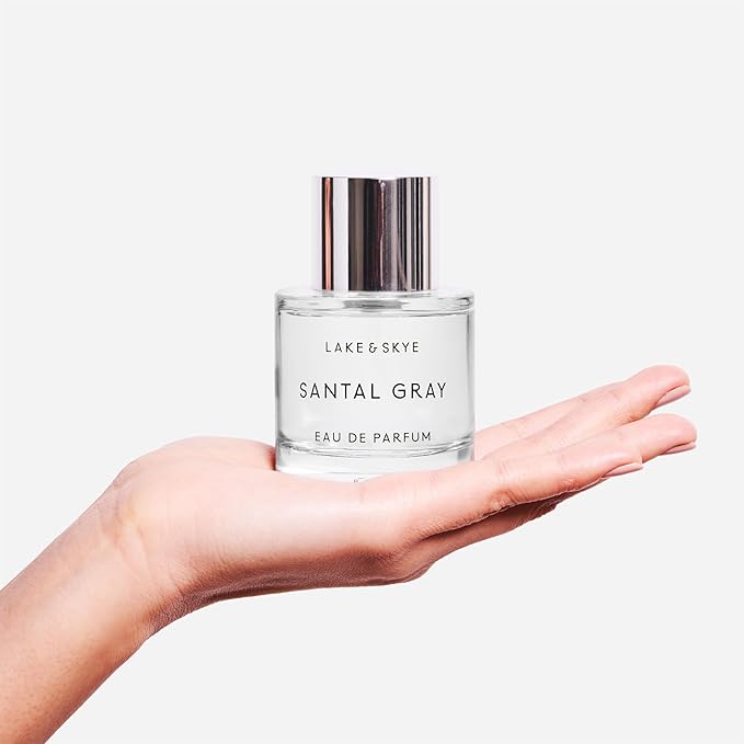 Lake & Skye Santal Gray Eau de Parfum, Long Lasting Fragrance, 1.7 fl oz (50 ml) - Woody Scent