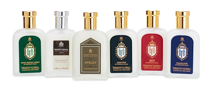Truefitt & Hill Luxury Aftershave Balm - Sandalwood - Premium Soothing Moisturizer with Aloe Vera Extract - Ideal for Sensitive Skin, Razor Burn Relief, and a Silky Smooth Finish - 3.38 oz.