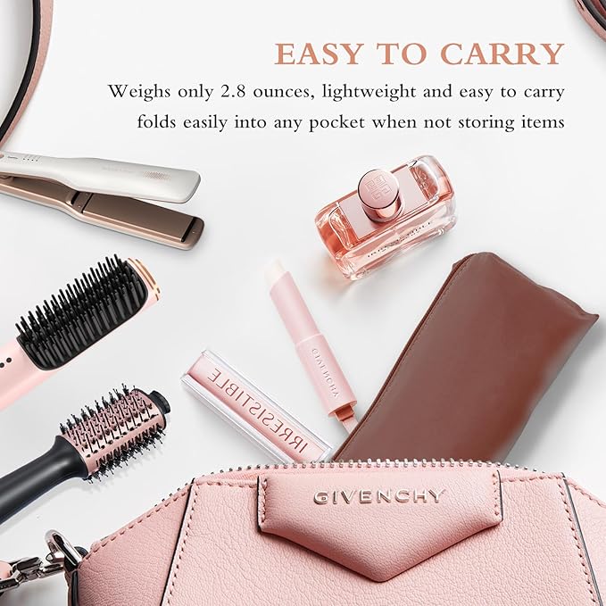 Professional Hot Hair Tools Organizer Bag Portable Travel Heat Resistant Storage Case Pouch for Curling Irons, Flat Irons, Hair Straightener and Styling Tools(17.7" x 3.2"x 3.2")