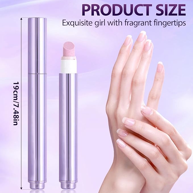 3-in-1 Cuticle Oil Pen for Nails - Nail Care Tool with Ceramic Tip, Moisturize Strengthen Brighten - Cuticle Pusher Oil for Hangnails, Dry & Damaged Nails（3pc）