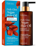 Gya Labs Daily Gloss Argan Oil - 3.4 Fl Oz - for Frizzy, Damaged & Color-Treated Hair - Strengthening, Shine & Protection