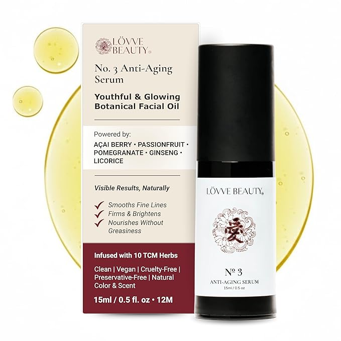Anti Aging Serum – Plant-Based Retinol & Peptide Alternative with Açai Berry Oil, Ginseng & Pomegranate – Rejuvenating Face Serum for Wrinkles & Dark Spots – Lightweight & Hydrating – 0.50 oz