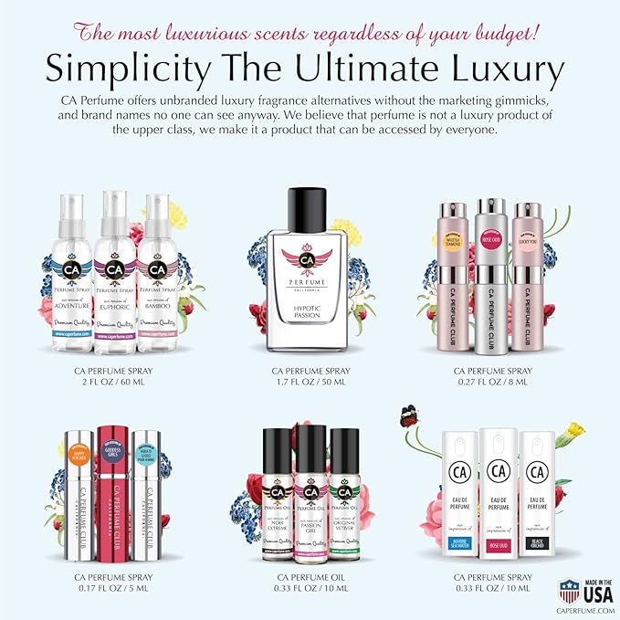 CA Perfume Impression of Guiltiness Men For Men Replica Version Fragrance Dupes Concentrated Long Lasting Eau de Parfum Spray Refillable Atomizer Bottle 1.7 Fl Oz/50ml-X1