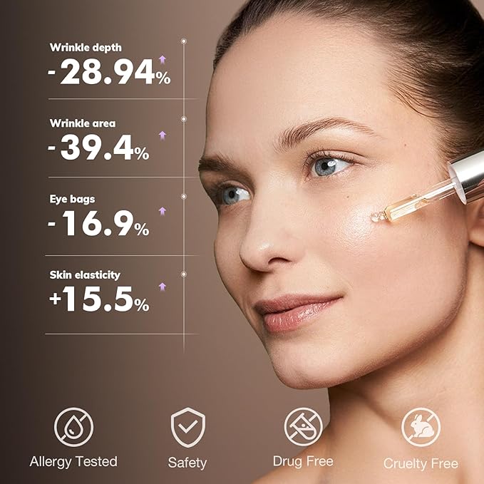 Dermasof Multi Peptide Power Serum for Face with Copper Peptides, Anti Aging, Firming and Lifting, Reduce Fine Lines and Wrinkles, Boost Collagen, Hydration, Barrier Repair, For All Skin Types 30mL