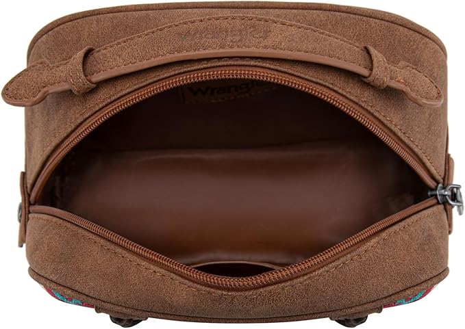 Montana West Wrangler Makeup Bags for Women Portable Aztec Toiletry Bag Southwestern Travel Cosmetic Organizer for Gift