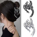 2PCS Spider Hair Clips Halloween Claw Clip Non Slip Jaw Clips Punk Barrettes Accessories for Women Styling Day of the Dead Decorations