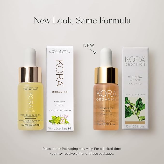 KORA Organics Noni Glow Hydrating Face Oil for Women with Rosehip, Gua Sha Oil, Certified Organic, Cruelty Free, 1.69 fl oz
