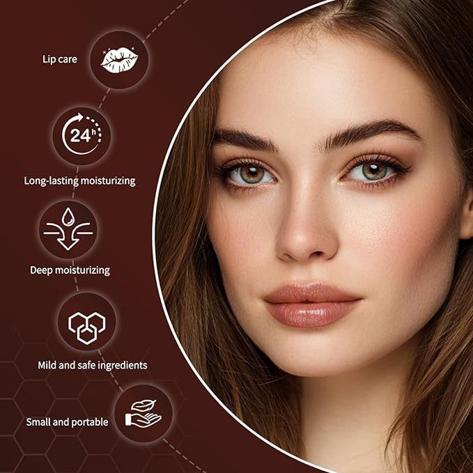 Honey Lipstick, Moisturizing Natural Lip Color, Hydrating Long Lasting Glossy Finish with Honey for Smooth Soft Lips, Smooth Application, Daily Wear (Black)