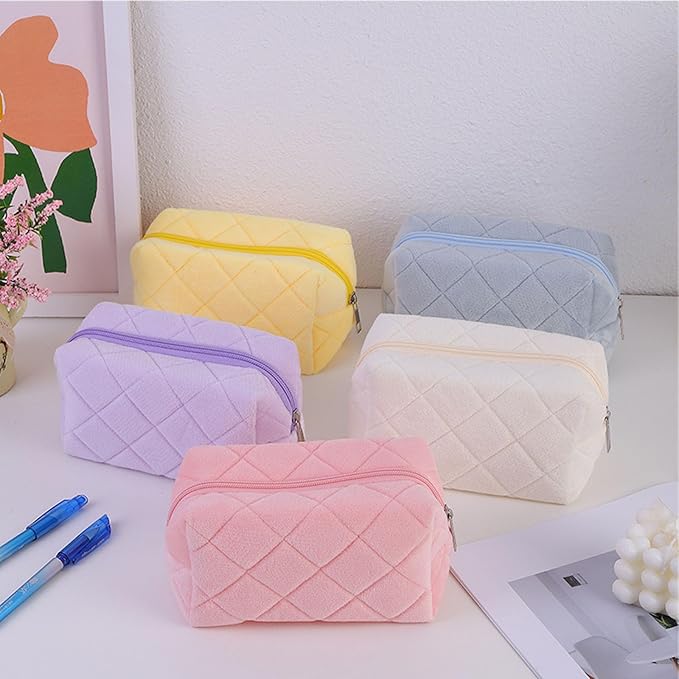Makeup Bag Small Cosmetic Bags for Purse Women Girls Y2k Checkered Simple Make Up Pouch