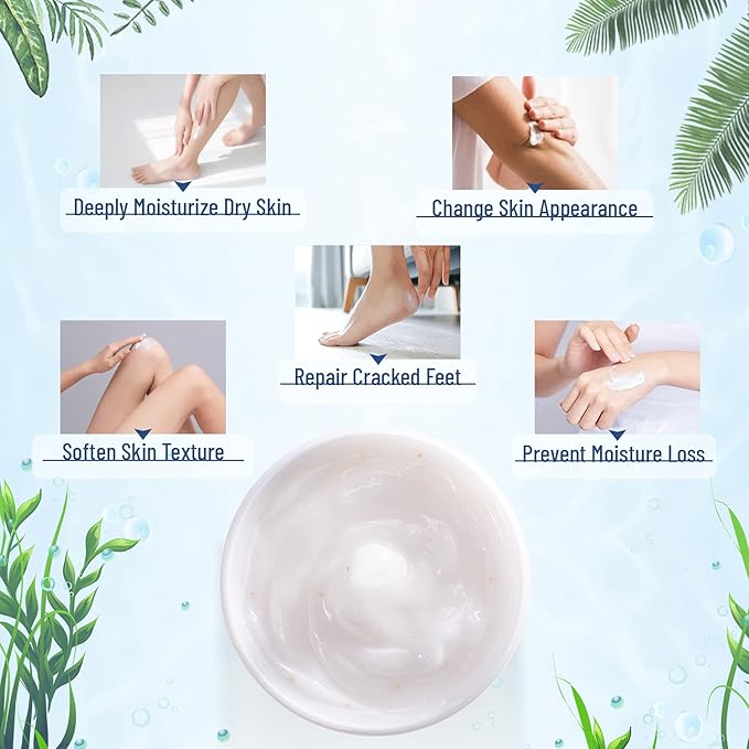 OUKEYA Urea Cream 40 Percent,Foot & Hand Cream for Dry Cracked,Urea Lotion for Feet Maximum Strength(4 Packs)