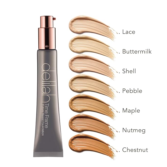 delilah Future Resist Foundation (Shade: Chestnut), 1.28 oz