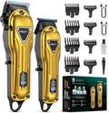 Electric Hair Clippers for Men, Cordless Clipper and Trimmer Set, Clippers for Hair Cutting Kit with Long Battery Life, Hair Grooming Trimmer for Family Kids and Self-Haircut Use