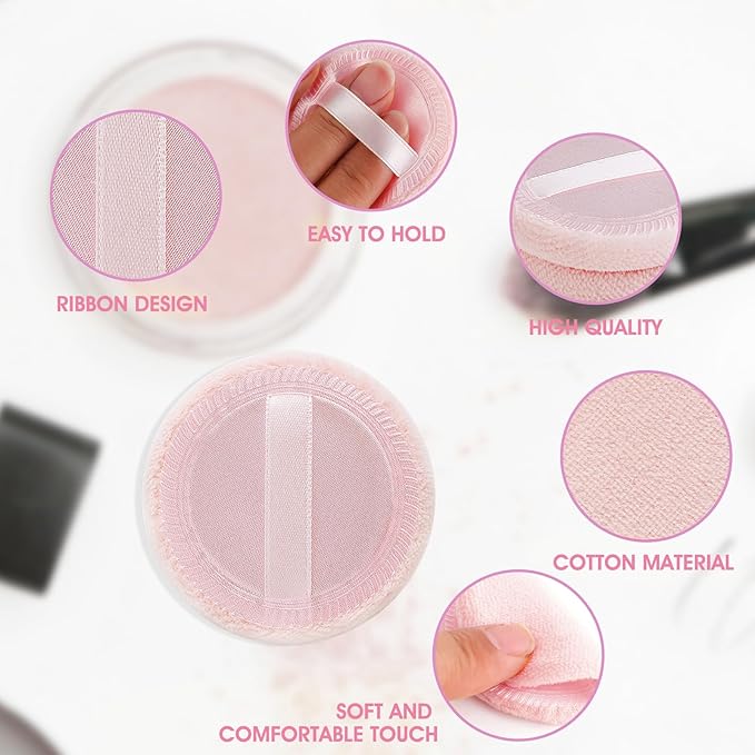 Sibba Beauty Blender Makeup Sponge 12 PCS Fluffy Make Up Foundation Applicator Face Blending Setting Pads Cosmetics Matte Loose Powder Body Paint Wet Dry Application Brushes (pink/skin color)