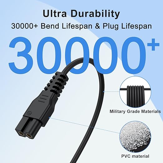 Meliya USB Charger for oneisall Low Noise Dog Clippers, 3.3ft Replacement Charging Cord for oneisall Dog Paw Trimmer, for SUPRENT Hair Clippers, Small Cat Grooming Clippers