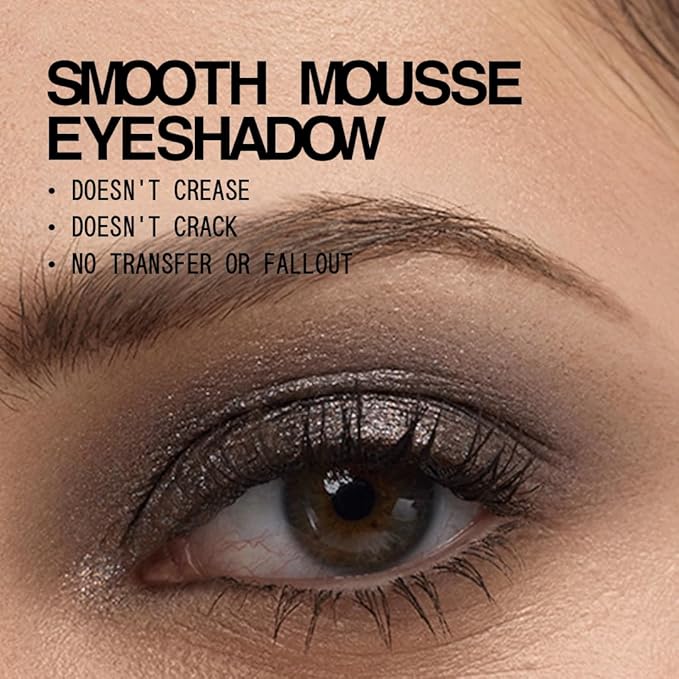aboutface Fractal Glitter Eye Paint Glitch– Smudge-Proof, Long-Lasting Liquid Eyeshadow – Intense Sparkle with Mousse Texture – Vegan, Cruelty-Free – 0.13oz (Asphalt With Sparkle)