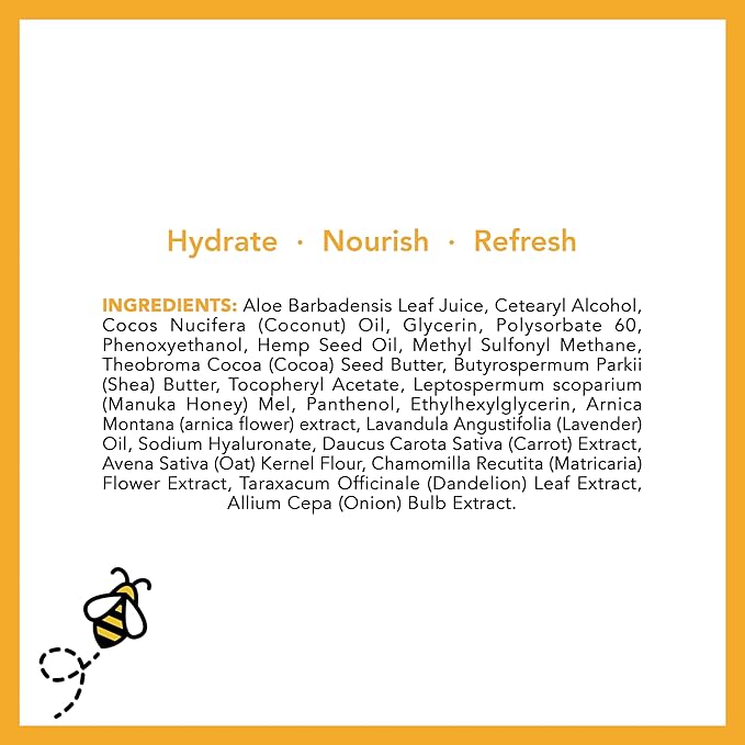 Super Natural Goods Manuka Honey Cream (2oz) – Hydrating Lotion for All Skin Types Suitable for Kids and Adults | Moisturizing Body Cream with Real Manuka Honey Aloe Vera Juice and Cocoa Butter