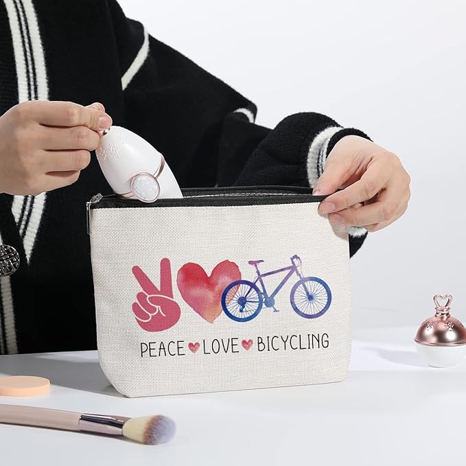 Gifts for Bicycle Enthusiasts Bicycling Gifts for Women Men Bicycling Bicyclist Gift for Biker Cyclist Athlete Bicycle Rider Birthday Christmas Gifts for Women Her Female - Peace Love Bicycling