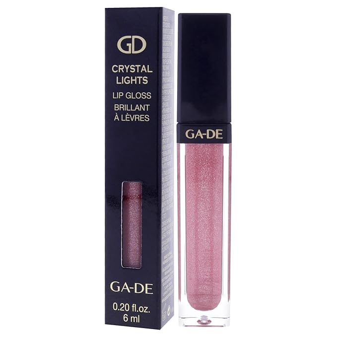GA-DE Crystal Lights Lip Gloss, 512 - Enriched with Light-Reflecting Crystal Pearls - Smooth Silky, Rich Color - Moisturizes and Adds Shine - 0.2 oz