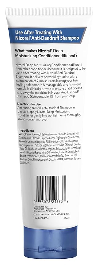 Nizoral Anti-Dandruff Shampoo, 7 Oz + Deep Moisturizing Conditioner, 9.4 Oz Bundle