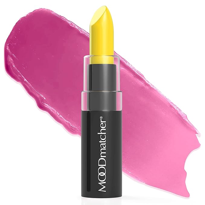 MOODmatcher LIVAURA Original Color Changing Lipstick – 12 Hours Long-Lasting, Moisturizing, Smudge-Proof, Glamorous Personalized Color, Premium Quality – Made in USA (Yellow)