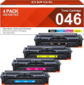 046 Toner Cartridge - Replacement for Canon 046 Toner Cartridge Set CRG-046 046H CRG-046H for Color ImageCLASS MF733Cdw MF731Cdw MF735Cdw MF654Cx Series Printer (Black Cyan Yellow Magenta, 4-Pack)