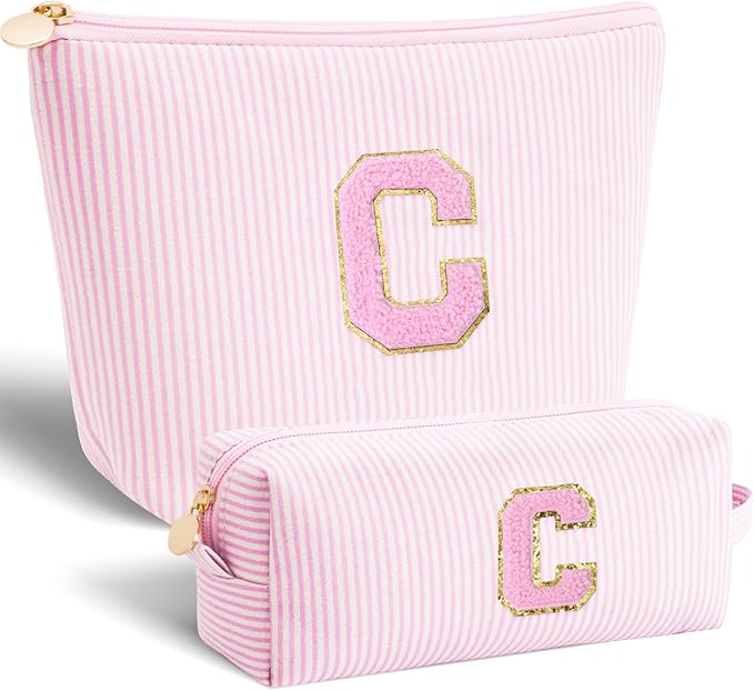 Customized Mothers Day Gifts - Birthday Gift for Mom,Gifts From Daughter,Mother in Law Gifts,Mama Gift Idea,Makeup Bag Set Cosmetic Bag - Pink,C