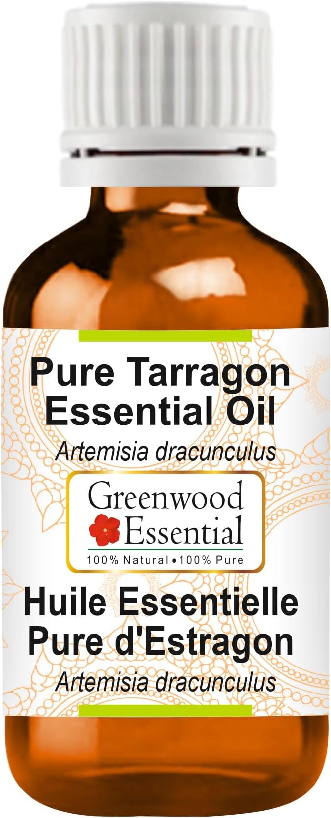 Greenwood Essential Pure Tarragon Essential Oil (Artemisia Dracunculus) Steam Distilled 50ml (1.69 oz)