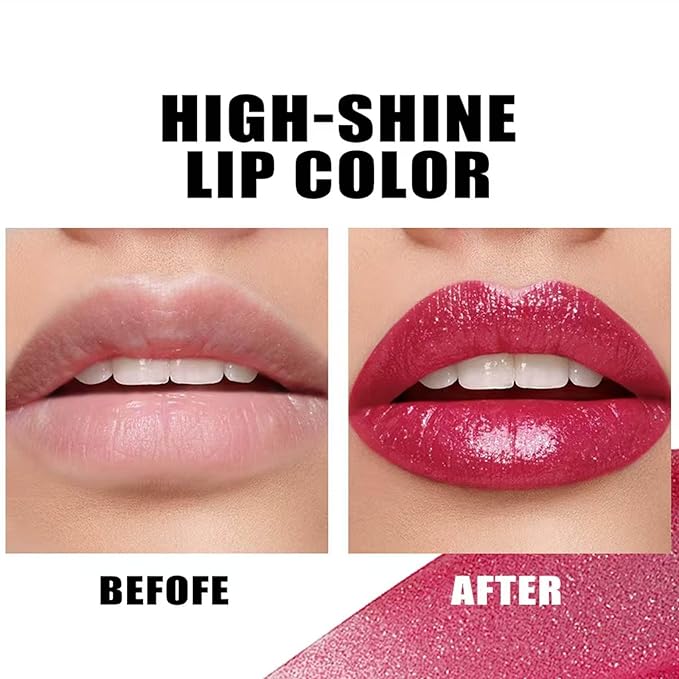 Dark Purple Lipstick For Women Matte Nude Glitter Highly Pigmented Moisturizing Lip stick Hypoallergenic Waterproof Long Lasting Lipsticks Quick Makeup Lightweight Portable # 06