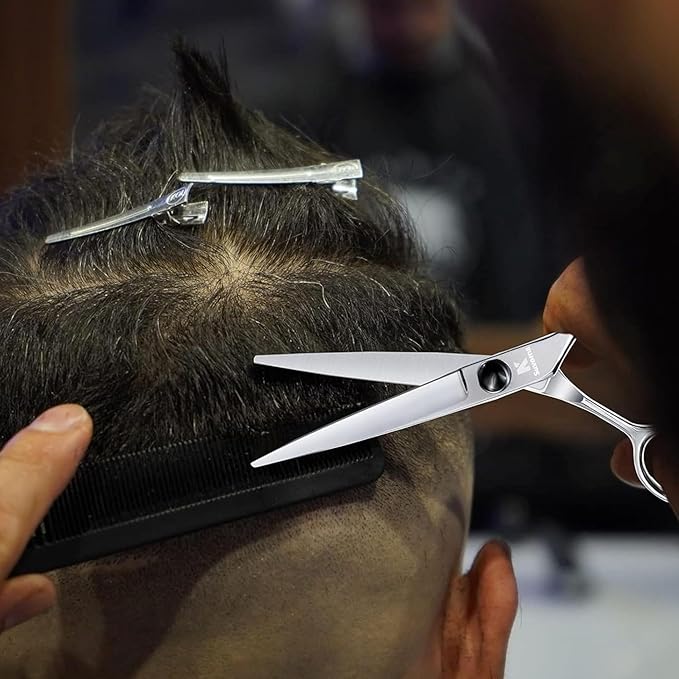 Suvorna 6.5" Hair Scissors Professional - Barber Shears for Hair Cutting - Sharp Hair Cutting Scissors to Cut Hair for Trimming and Grooming - Hair Shears for Women, Men and Adults