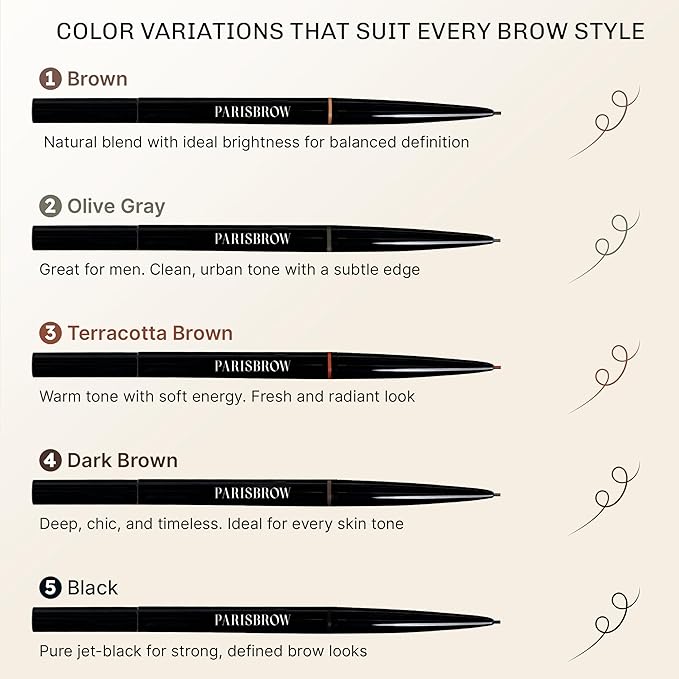 PARISBROW Slim Brow Pencil 03/Terracotta Brown Eyebrow