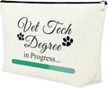 Mxrymvu Vet Tech Student Graduation Gift Makeup Bag Future Veterinarian Gift for Women Veterinary School student Thank You Appreciation Birthday Present Cosmetic Bag