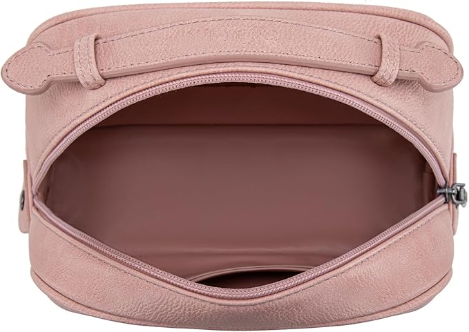 Montana West Wrangler Makeup Bags for Women Portable Toiletry Bag Small Travel Cosmetic Organizer for Gift Zipper Closure