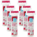 Simply Soft Hypoallergenic Exfoliating Dual Textured Cotton Rounds Pads, 80 Count (Pack of 6)