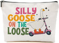 Funny Goose Makeup Bag, Funny Gifts Cosmetic Bag, Goose Gifts Travel Organizer Animal Humor Zipper Pouch Graduation Birthday Friendship Gifts for Women Coworker Best Friend Sister