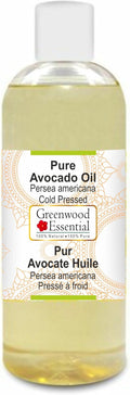 Greenwood Essential Pure Avocado Oil (Persea americana) Cold Pressed 200ml (6.76 oz)