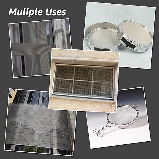 2 Pack 12"x24" Wire Mesh, 5 Mesh Crimped Stainless Steel Mesh, Never Rust - Image 6