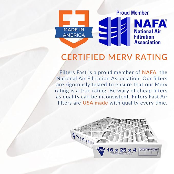 Filters Fast 14x17.5x2 Pleated Air Filter Merv 13, 2 inch AC Furnace Air Filters - Image 4
