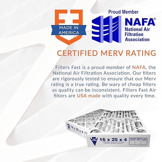 Filters Fast 16x24x2 Pleated Air Filter Merv 11, 2 inch AC Furnace Air Filters - Image 4