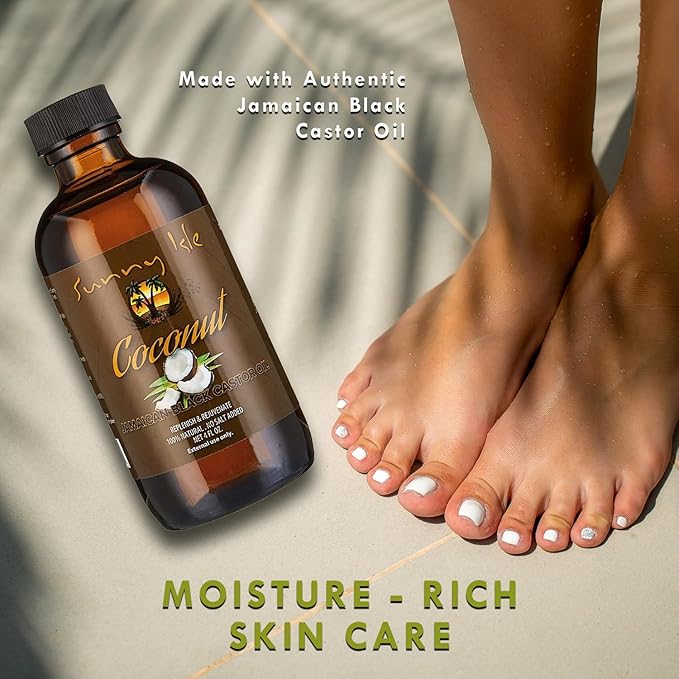 Sunny Isle Coconut Jamaican Black Castor Oil 4oz