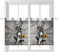 Funny Farm Animals Kitchen Curtains 24 Inch Length, Small Window Curtains Tab by Unknown