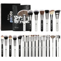 DUcare Professional Makeup Brushes Set 31Pcs Panda Series Makeup Brush Set Kabuki Foundation Blending Face Powder Blush Concealers Eye Shadows With Leather Case Organizer