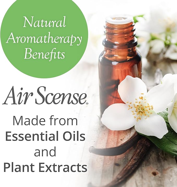 Air Scense Air Freshener Deodorizer Room Spray for Bathroom & Home, Essential Oils, Natural Vanilla - 7 fl oz (12 Pack)